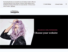 Tablet Screenshot of lorealprofessionnel.com